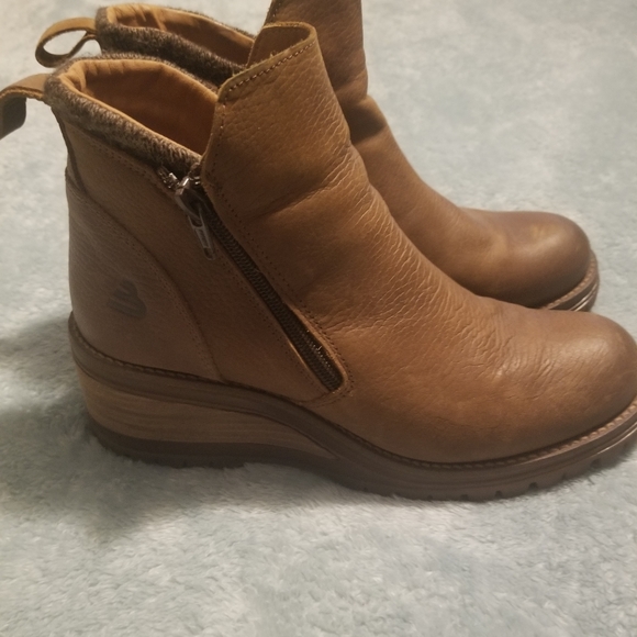 Bull Boxer brown leather wedge booties - Picture 3 of 8